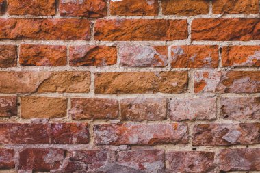 Grunge tuğla duvar dokusu. Tuğla işi arkaplanı
