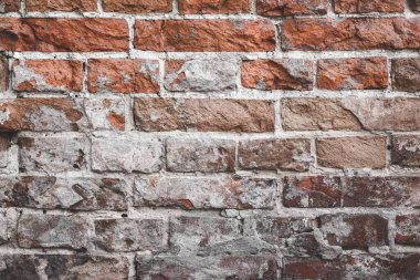 Grunge tuğla duvar dokusu. Tuğla işi arkaplanı