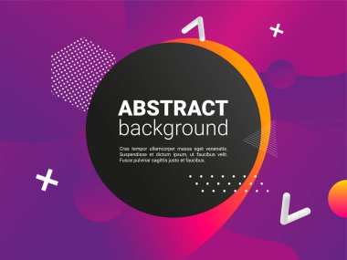 Renkli geometrik arka plan. Akışkan şekiller bileşimi. Dinamik şekiller kompozisyonu. Eps10 vektörü.