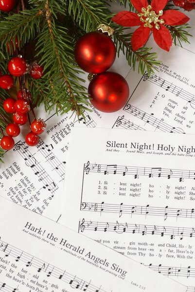 Sheets of Christmas carols