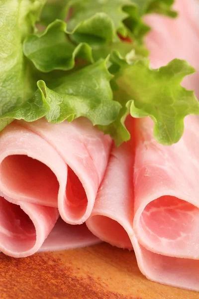 Šunkou a salátem — Stock fotografie