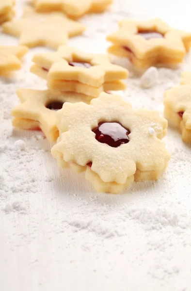 Close-up of shortbread cookies Stock Photo