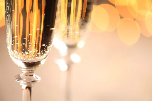 Glass with sparkling wine — Stok fotoğraf