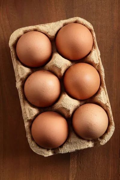 Brown chicken eggs — Stock Photo, Image