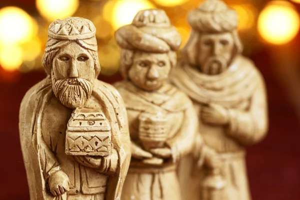 Three wise men from nativity scene. — Stock Photo, Image