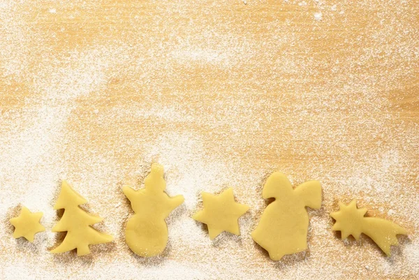 Formas de pastelería, azúcar en polvo — Foto de Stock