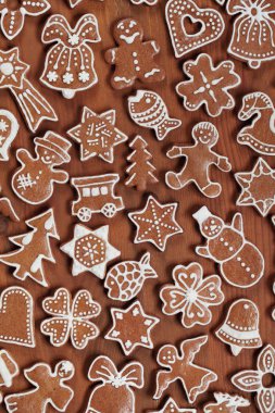 çeşitli zencefilli kurabiye