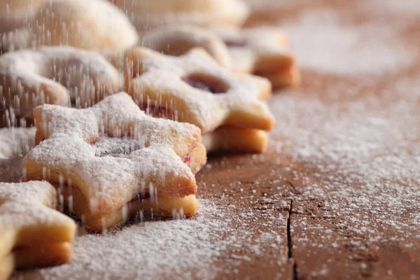 Biscuits de Noël et sucre à verser — Photo