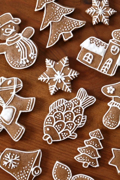 Christmas gingerbread cookies — Stock Photo, Image