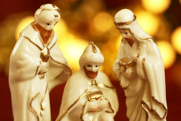 Three wise men from nativity scene — Stock Photo, Image