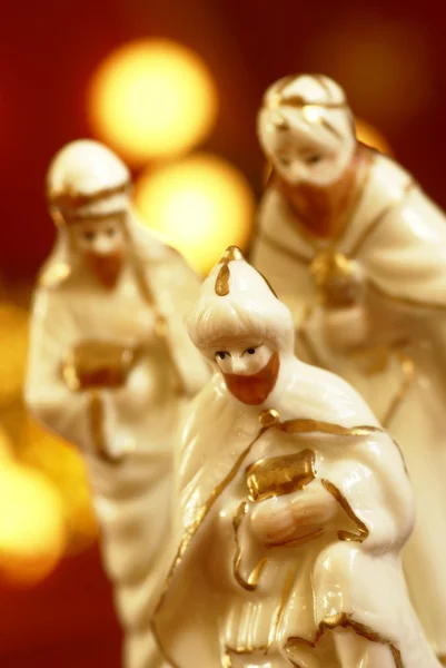 Three wise men from nativity scene — Stock Photo, Image
