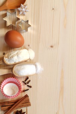 mutfak eşyaları, un, şeker, yumurta, baharat pişirme