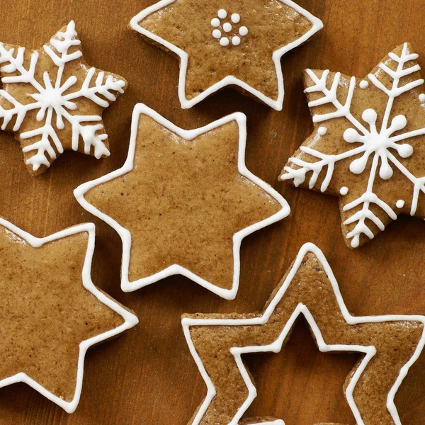 Gingerbread cookies close up — Stock Photo, Image