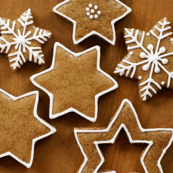 Gingerbread cookies close up