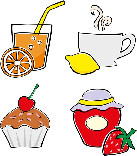 Illustrations pour aliments et boissons — Image vectorielle