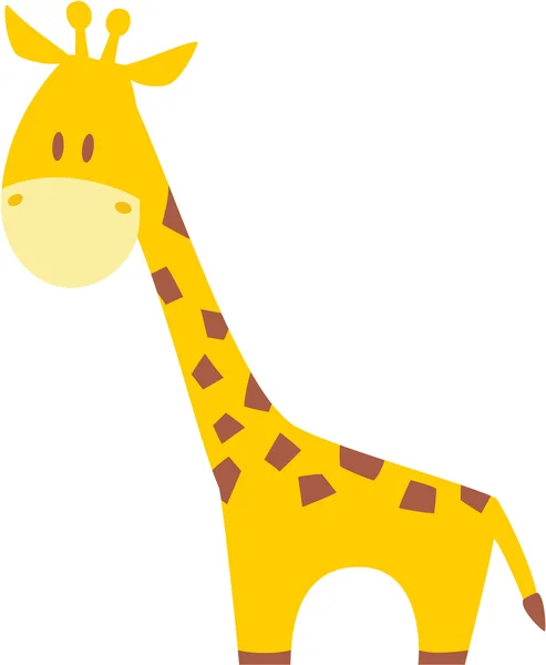 Linda jirafa — Vector de stock