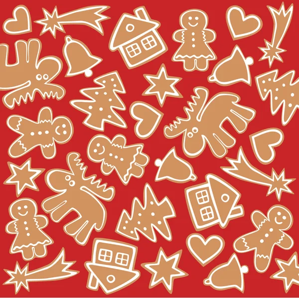 Gingerbread cookies — Stock Vector