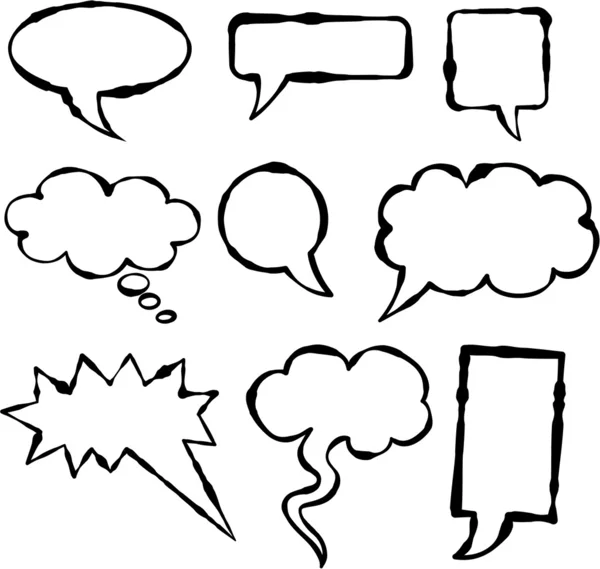 Speech bubbles — Stock Vector