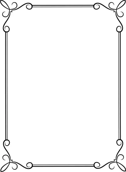 Frame with decorative corners — Stock Vector