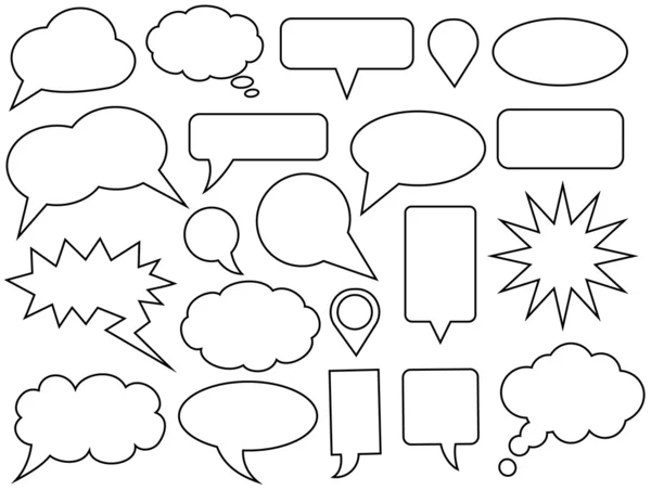 Vector speech bubbles — Stock Vector