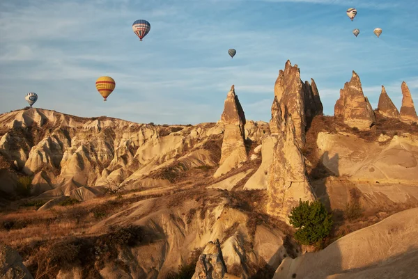 Hermosas rocas y globos Imagen de archivo