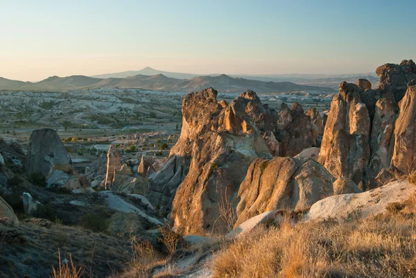 Kapadokya'da günbatımı — Stok fotoğraf