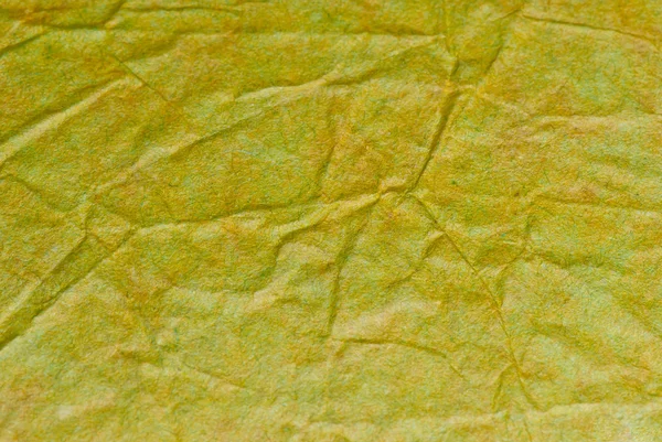 Sfondo carta verde accartocciato — Foto Stock