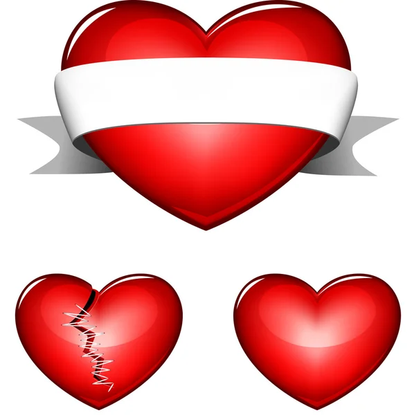 Heart 3d — Stock Vector