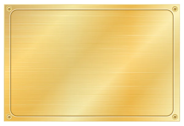 Gold plate — Stock Vector