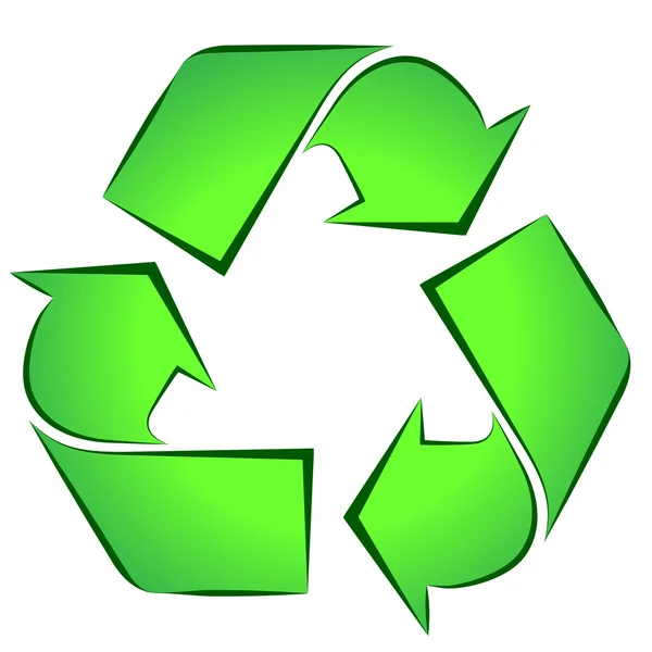 Símbolo da reciclagem — Vetor de Stock