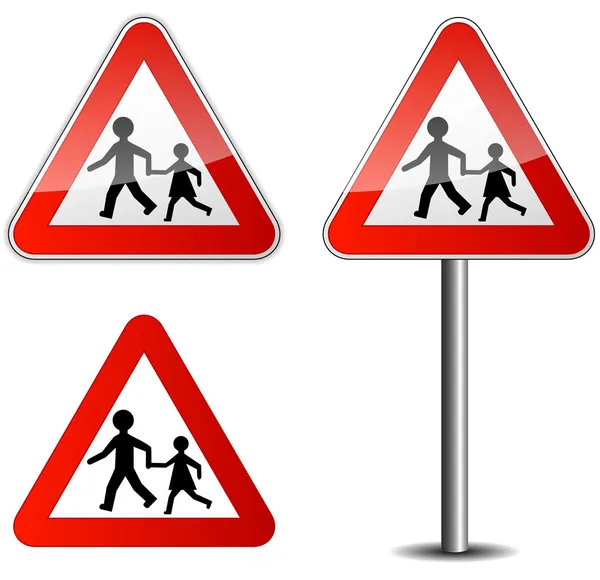 Straßenschild für Kinder — Stockvektor