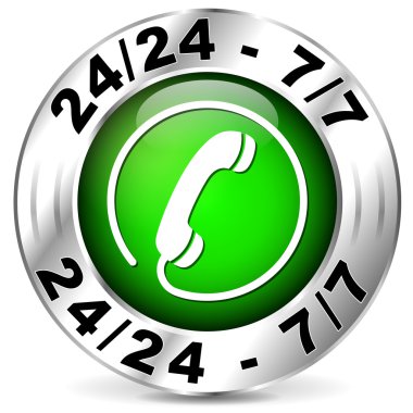 vektör yeşil telefon simgesi