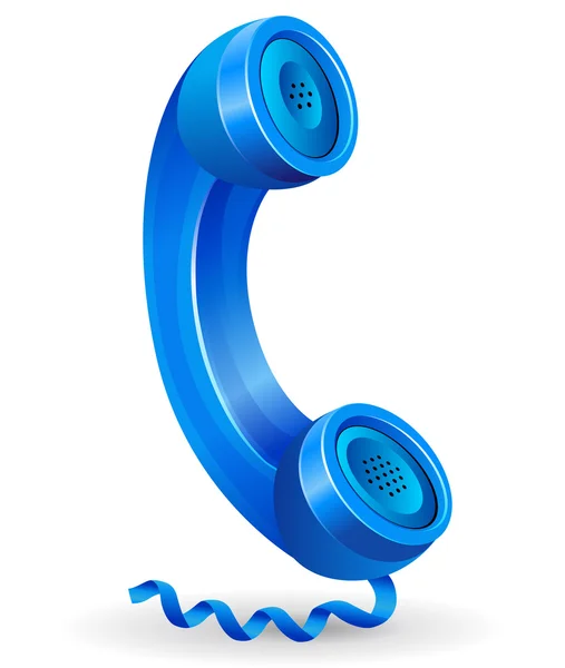 Blaues Telefon-Symbol — Stockvektor