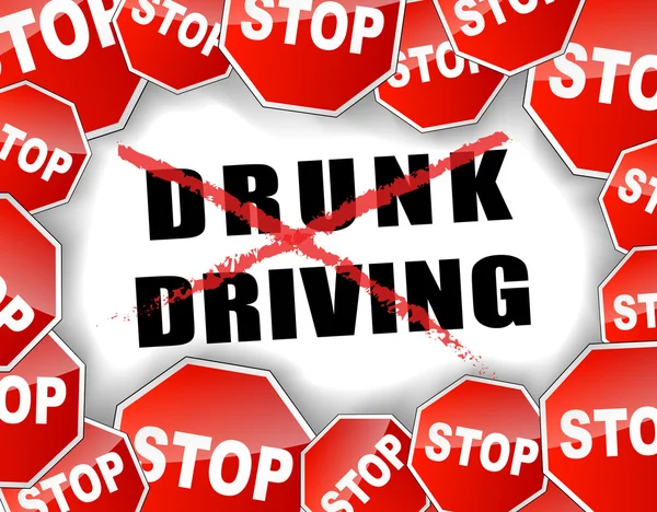 Stop drunk driving — Stock Vector