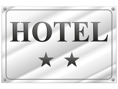 hotel two stars clipart
