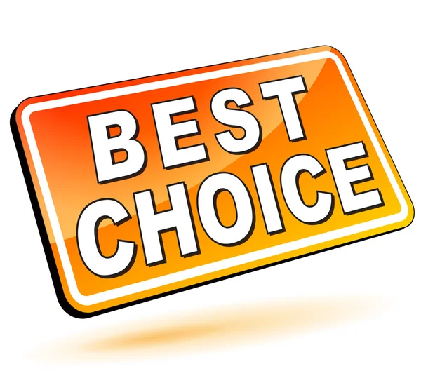 Best choice 3d — Stock Vector