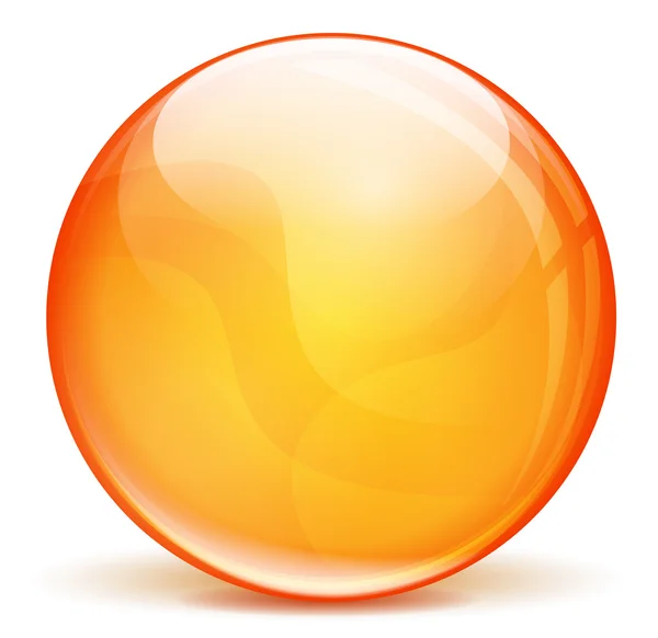 Bulle vectorielle 3d orange — Image vectorielle