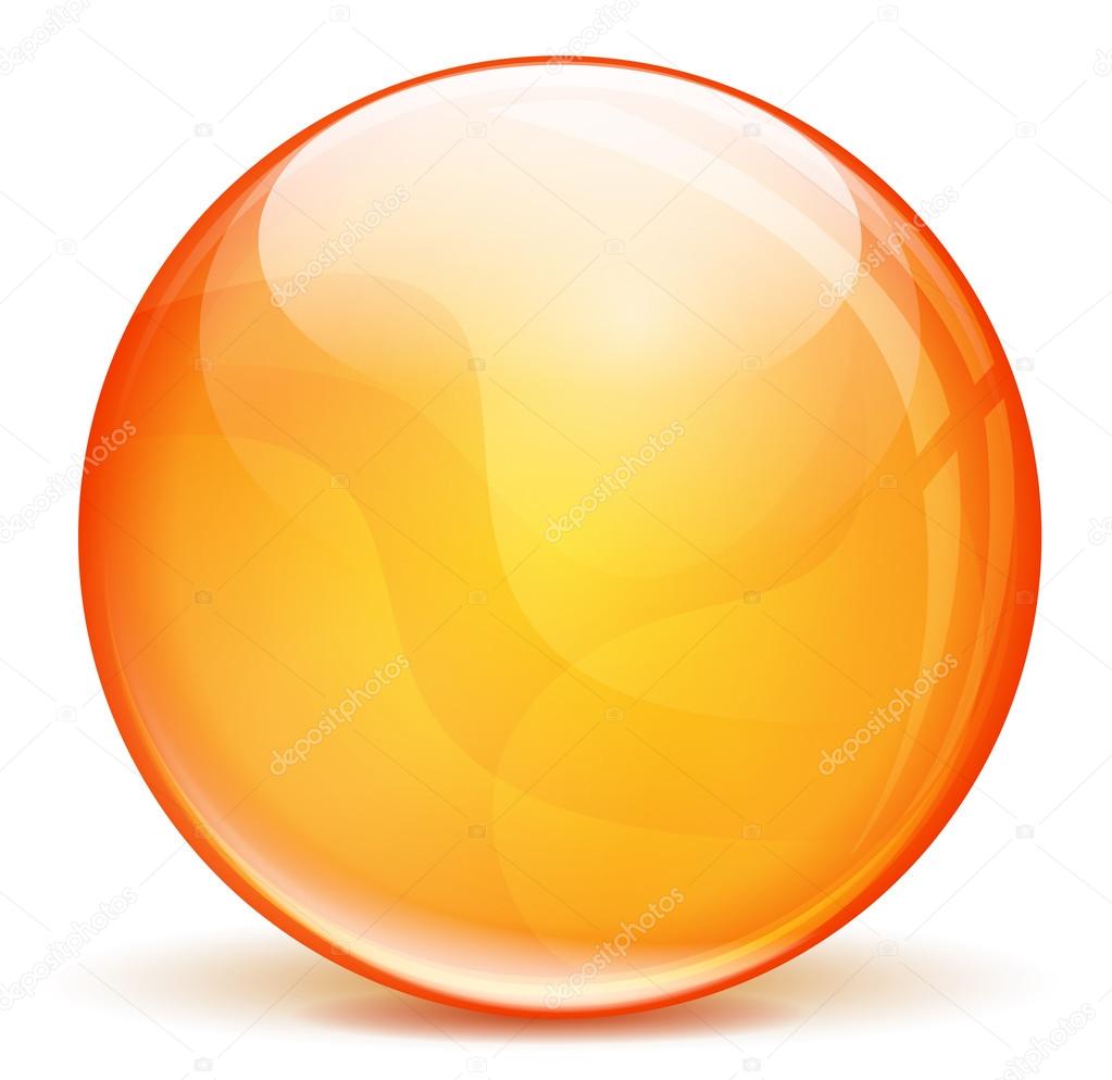 Vector orange 3d bubble Stock Vector by nickylarson 42660099
