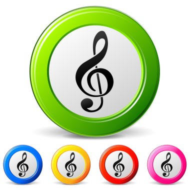 Müzik simgeler vektör