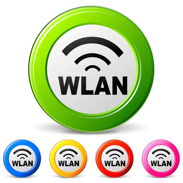 Vector wlan iconos — Archivo Imágenes Vectoriales