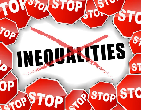 Przystanek nierówności — Wektor stockowy