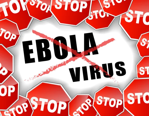 Ebola virüsü durdur — Stok Vektör