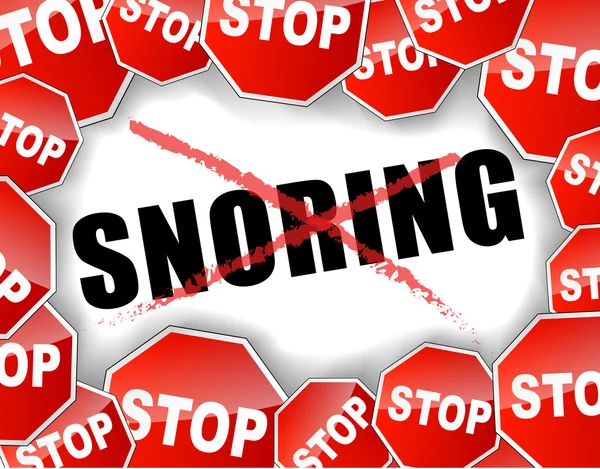 Stop snurken — Stockvector