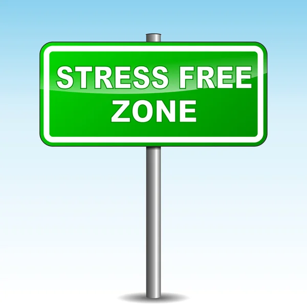 Vector stress free signpost — Stock Vector