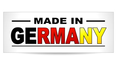 Almanya etiket ile yapılan vektör