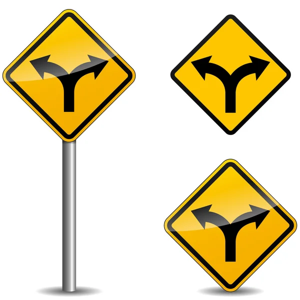 Vector yellow arrows sign — Stock Vector