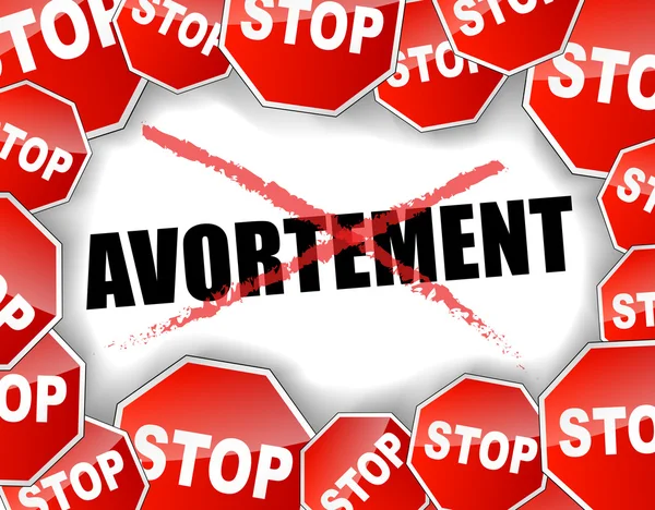 Arrêtez l'avortement — Image vectorielle