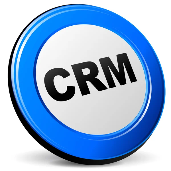 Vector icono de crm 3d — Archivo Imágenes Vectoriales