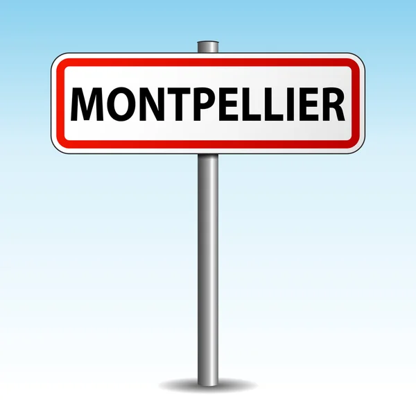 Montpellier tabelasını vektör — Stok Vektör