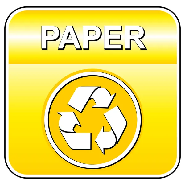 Signo de reciclaje de papel vectorial — Vector de stock